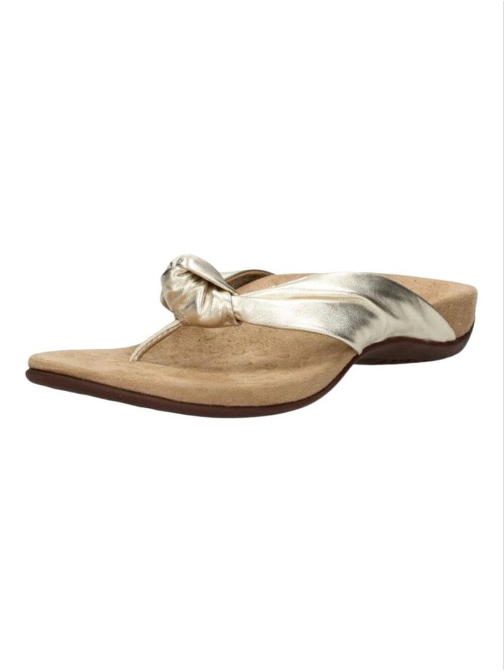 Vionic Pippa Twist Sandals Shoes Gold Size 9.5